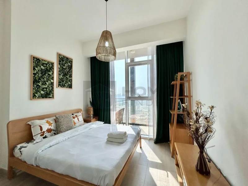 Apartment for Rent in Bloom Tower B - Jumeirah Village Circle, Dubai - Fully furnished | High Floor | JVC at 70999 AED